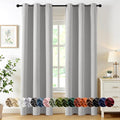 MIULEE Blackout Curtains for Bedroom 2 Panels 40 x 84 Inch Long Silver | by MIULEE