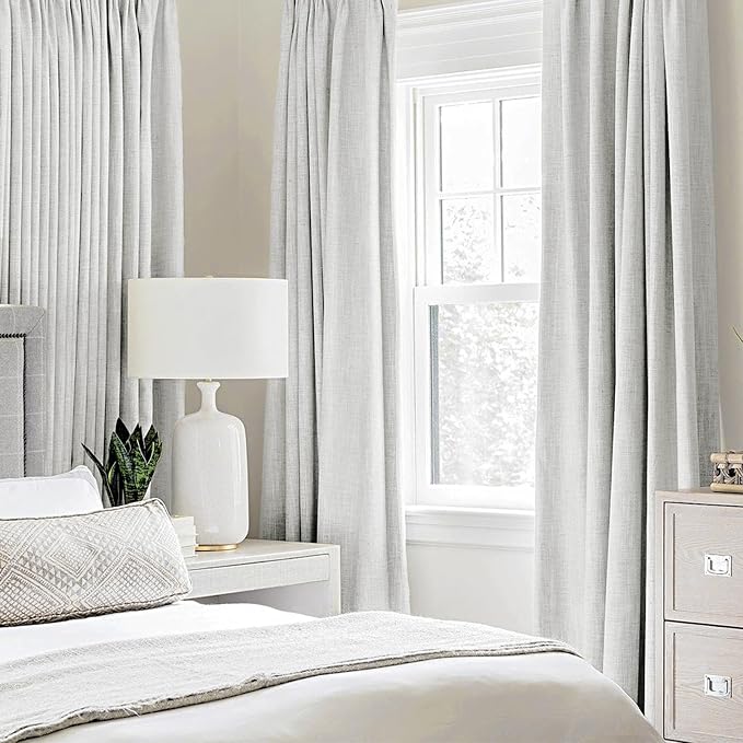 MIULEE 100% Blackout Linen Curtains - Image 2
