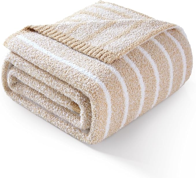 Snuggle Sac Ultra Soft Beige Throw Blanket by SnuggleSac