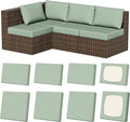 8Pcs Outdoor Cushion Covers, Stretch Patio Furniture Couch Chair Slipcovers | by VORSHAPE