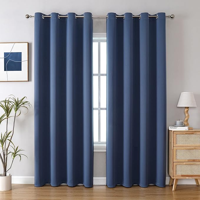 ChrisDowa Blackout Curtains for Bedroom and Living Room 102 Inches Long | 2 by ChrisDowa