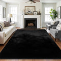 SHACOS Ultra Soft Faux Rabbit Fur Area Rug 6'x9', Non Slip Washable Padded by SHACOS