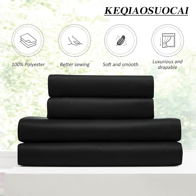 Extra Wide Black Pinch Pleated Curtains 100 x 95, Thermal Insulated Noise - Image 5