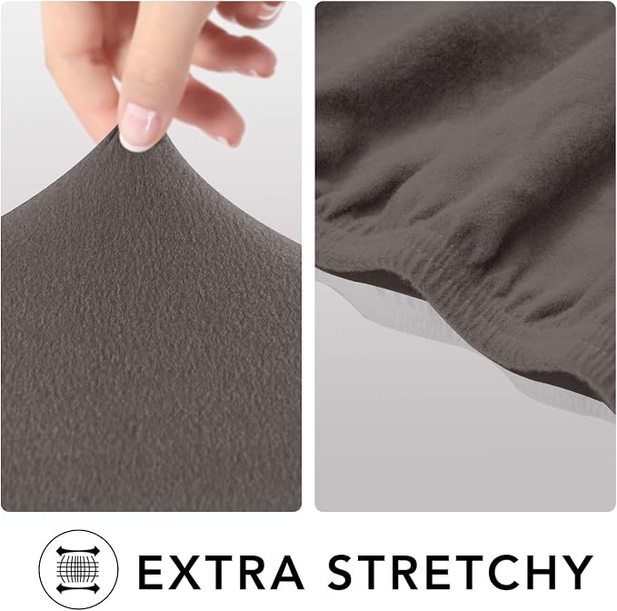 PureFit Stretch Loveseat Covers Fleece Couch Covers - Image 4