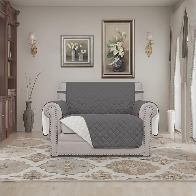 Easy-Going Reversible Couch Cover, Oversized Chair, Water Resistant Furniture - Image 2