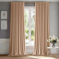 MIULEE Blush Beige Velvet Curtains 52x90 inches Luxury Blackout Curtains | by MIULEE