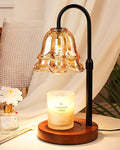 Candle Warmer Lamp with Timer & Dimmer, Adjustable Height Birthday Gifts for Women Mom, Flower Candle Lamp Warmer, Wax Warmer with 2 Bulbs, House Warming New House Decorations