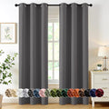 MIULEE Blackout Curtains for Bedroom 2 Panels 40 x 84 Inch Long Gray | Thermal by MIULEE