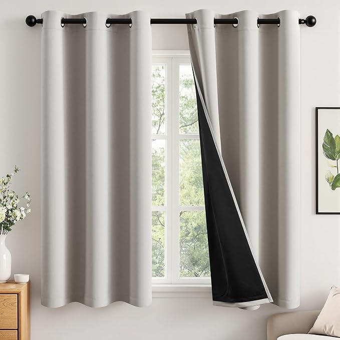 MIULEE Stone 100% Blackout Curtains by MIULEE