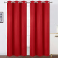 Blackout Curtains 38 x 84 inch/Bright Red Curtains Set of 2 Panels/Thermal by Lemomo