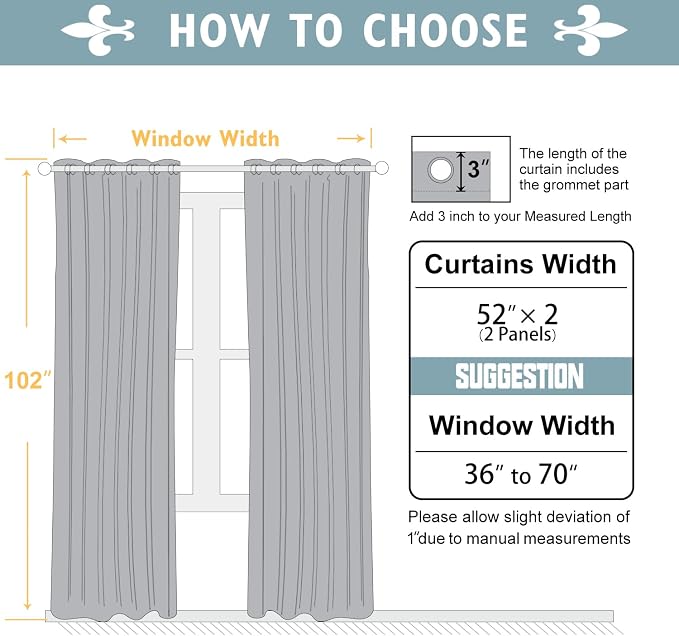 ChrisDowa White 100% Blackout Curtains - Image 6
