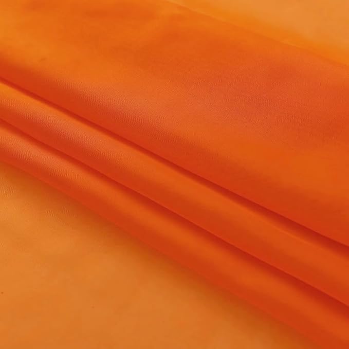 SpaceDresser Orange Sheer Curtains 4 Panels Rod Pocket Semi-Sheer Curtain 108 - Image 6