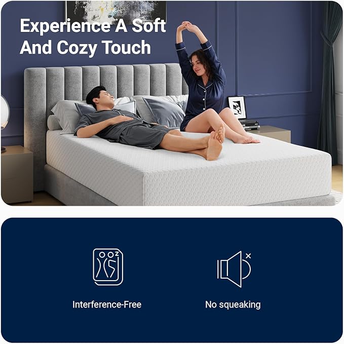 Avenco Twin Mattress 10 Inch, Memory Foam Twin Size Mattress in a Box for Comfort Sleep & Pressure Relief, CertiPUR-US Certified for Medium Firm Mattresses