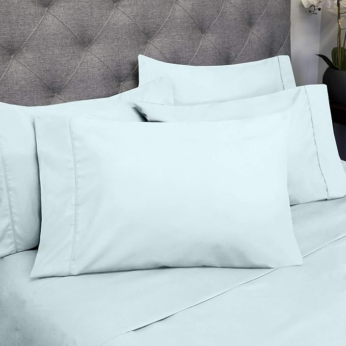 Twin XL Size Bed Sheets - 4 Piece 1500 Supreme Collection Fine Brushed Microfiber Deep Pocket Twin X-Large Sheet Set Bedding - 1 EXTRA PILLOW CASES, GREAT VALUE, Twin XL, Aqua