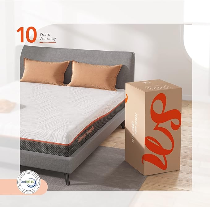 Twin Mattress, Sweetnight 8” Hybrid Mattress with Gel Memory Foam & Pocket Innerspring, Bed Mattress with Moisture Wicking Adaptive Cover, Medium Firm, Twin Size