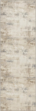 2.6x8 Washable Runner Rug：Modern Abstract Soft Carpet Beige Brown | by FXRHLP