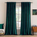 MIULEE Velvet Blackout Curtains 52x90 inches 2 Panels Emerald Green | Luxury by MIULEE