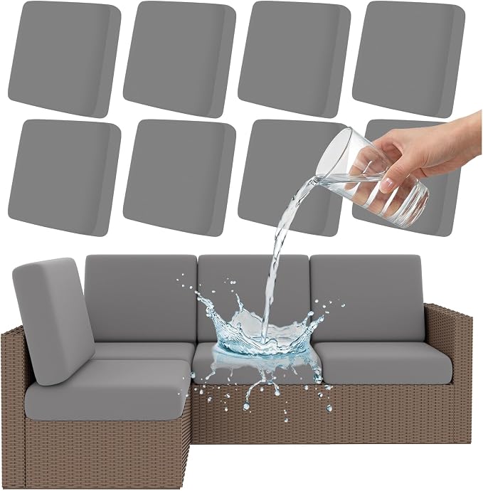 Smiry Waterproof Patio Cushion Covers, Stretch Outdoor Furniture Covers | Couch by Smiry