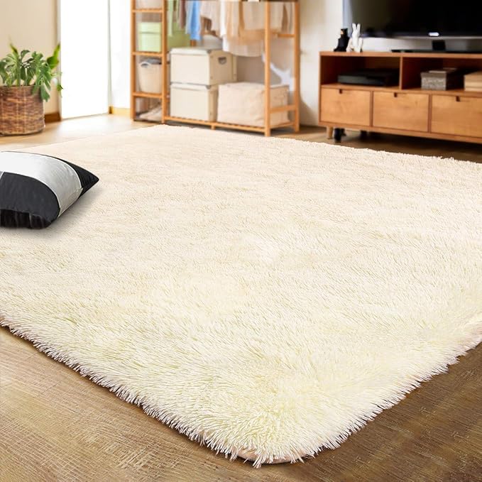 LOCHAS Area Rugs Fluffy Living Room Carpet by LOCHAS