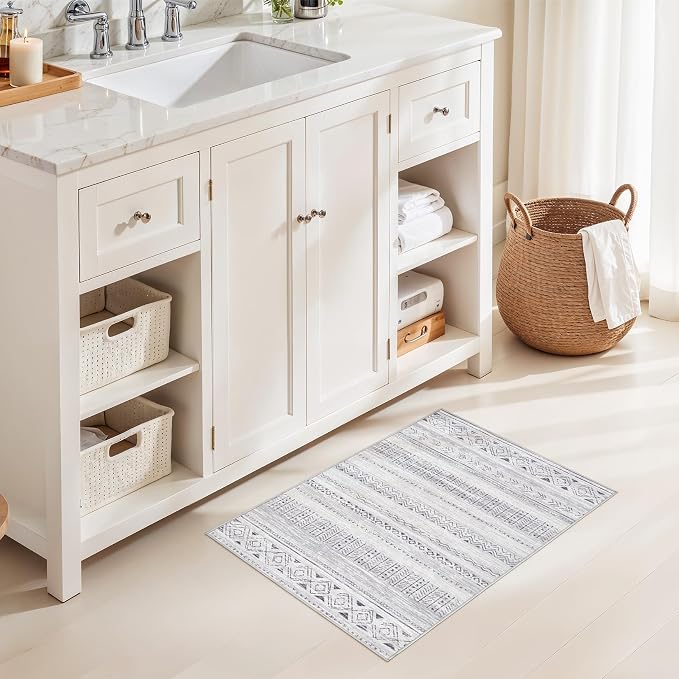 cotiled Washable 2x3 Entryway Rugs: Boho Moroccan Soft Small Rug | Solve Modern - Image 6