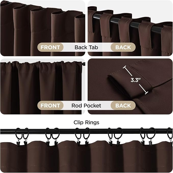 Joydeco Blackout Curtains 96 Inches Long - Image 2