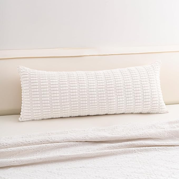 Aegero Corduroy Decorative Throw Pillow Covers 14x36 InchSoft Striped Pillow by Unknown