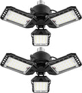 LED Garage Lights - 1 Pack, 80W, 8000LM 6500K Shop Light with 3 Deformable Panels, Basement Barn Light, E26/E27 for Shop, Warehouse, Basement