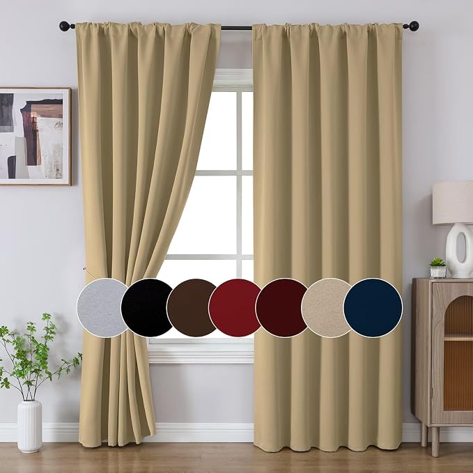 Joydeco 90 Inch Blackout Curtains - Image 8