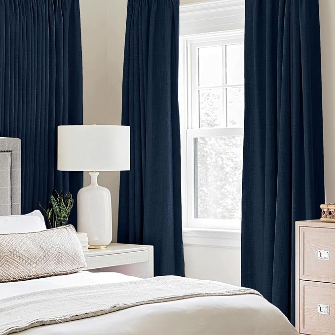 MIULEE 100% Blackout Linen Curtains - Image 2