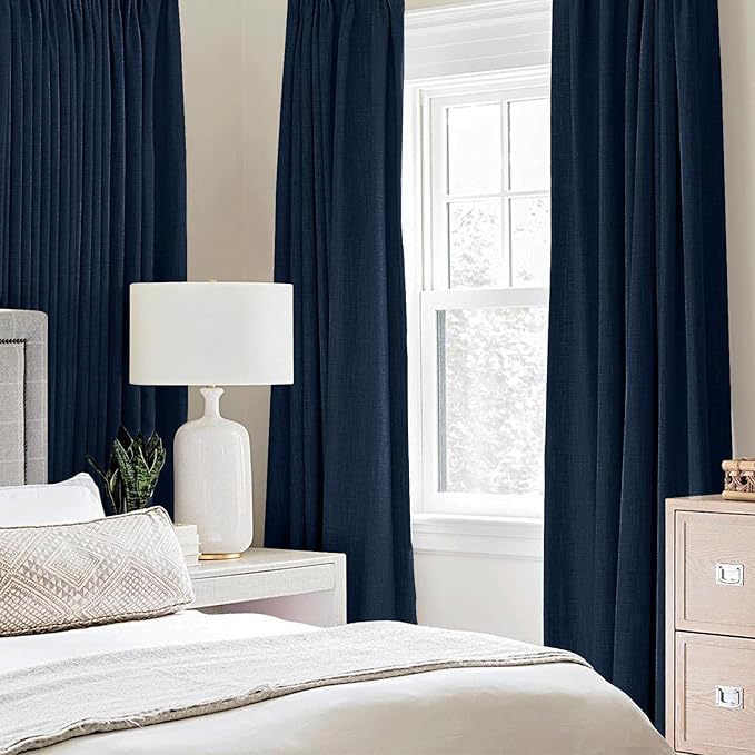 MIULEE 100% Blackout Linen Curtains - Image 2
