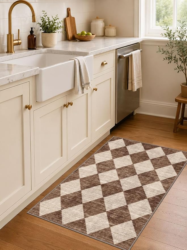 Checkered Entryway Rug - Image 7