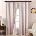 AUSSPVOCT Pinch Pleated 95 Inch Linen Curtains 100% Blackout by AUSSPVOCT