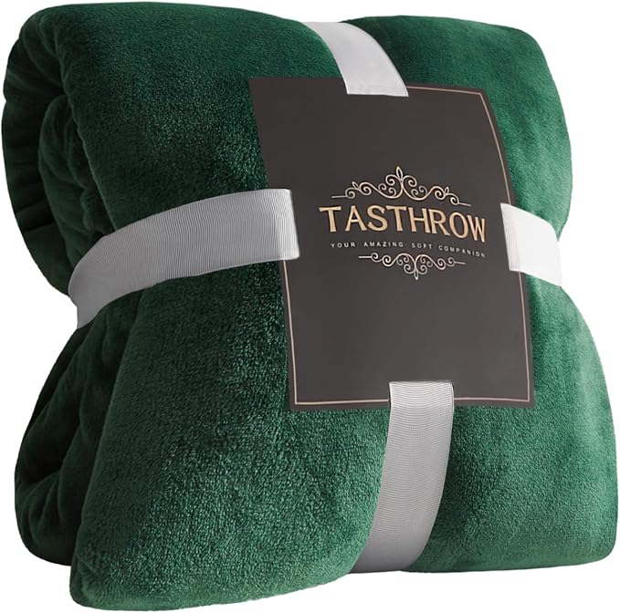 TASTHROW Large Flannel Fleece Throw Blanket, 50×70 Inch | Cozy Lightweight by TASTHROW