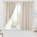 54 Inch Linen Full Blackout Window Curtains by LAMIT
