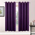 Yakamok Room Darkening Curtains 52x63 inch Length Purple-Living Room | 2 panels by Yakamok