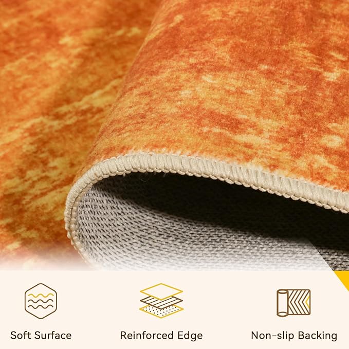 RELEANY Washable 6'x9' Abstract Area Rug - Image 5