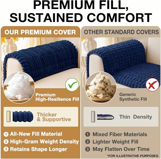 Couch Cover for Dogs, Washable Non Slip Plush Flannel Sofa Protector | Thick - Image 10