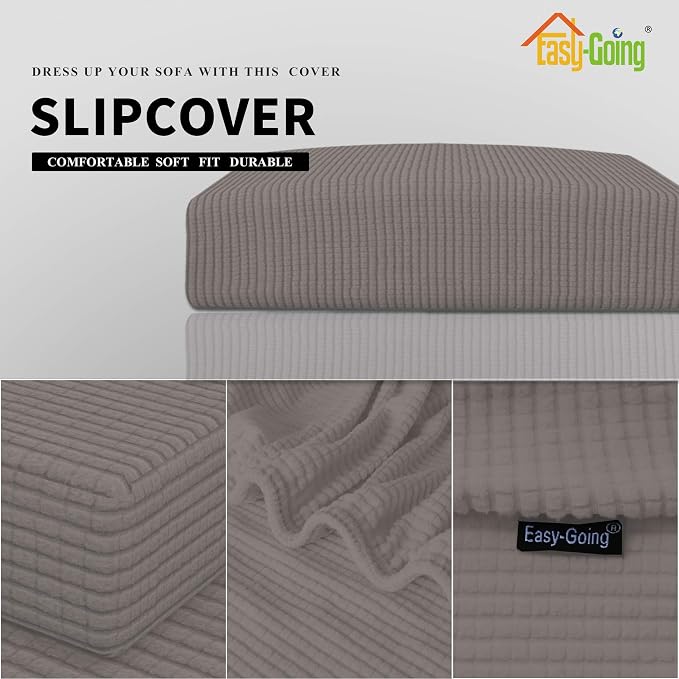 Easy-Going Stretch 1 Piece Loveseat Couch Cushion Cover - Image 6