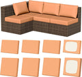 8Pcs Outdoor Cushion Covers, Stretch Patio Furniture Couch Chair Slipcovers | by VORSHAPE