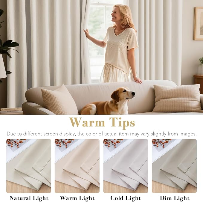 H.VERSAILTEX Blackout Window Curtain Panels Thermal Insulated Room Darkening - Image 5