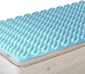 DMI Foam Mattress Topper, Egg Crate Foam Pad, Mattress Pad and Bed Topper for Support, Air Circulation, Pressure Relief and Weight Distribution, Full Size Mattress, 50 x 72 x 2, Blue