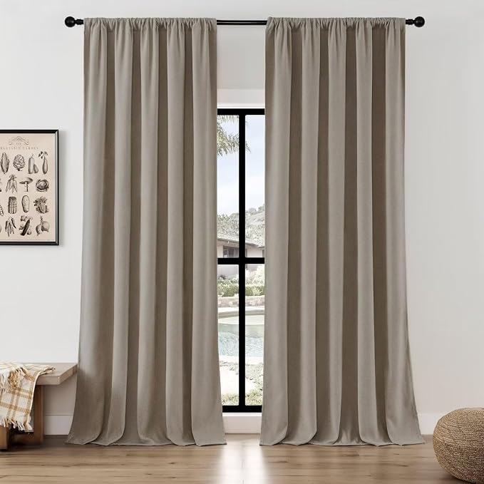 Joydeco Light Filtering Curtains 84 Inch Length by JOYDECO