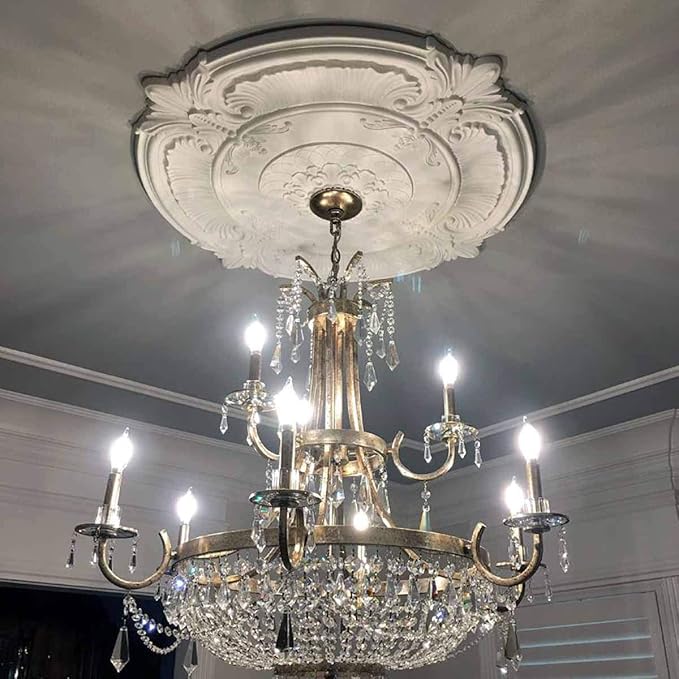Ekena Millwork Bradford Ceiling Medallion, Pale Gold