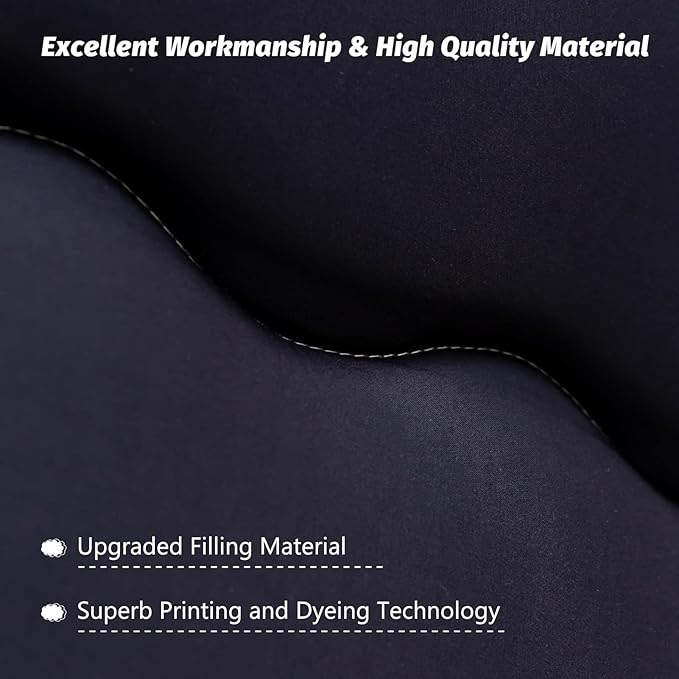 MAXYOYO Japanese Floor Futon Mattress - Thicken Sleeping Pad, Roll Up Floor Lounger Bed, Camping and Guest Room Pad, Thick Soft and Comfortable, Black Stripe, Queen Size