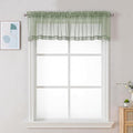 Chyhomenyc Sage Green Sheer Valance by Chyhomenyc