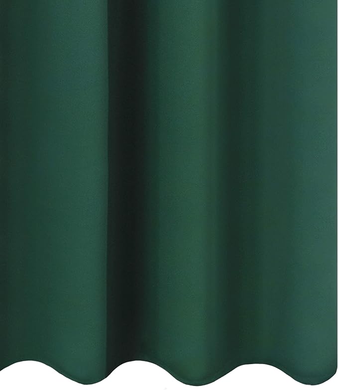 Dark Green Bedroom Blackout Curtains/52 x 63 Inch Long/Set of 2 Curtain - Image 9
