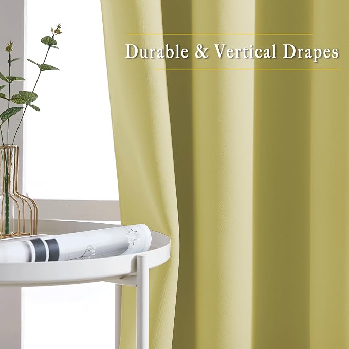 NICETOWN Room Darkening Window Curtains & Drapes 72" Long - Image 5