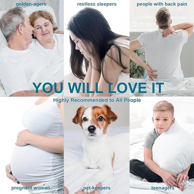 CHOKIT Full Mattress Topper, Extra Thick Pillow Top Mattress Pad for Back Pain Relief, Cooling Bed Topper Mattress Cover with 8-21 Inch Deep Pocket