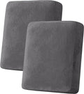 H.VERSAILTEX Velvet Stretch Couch Cushion Cover Plush Cushion Slipcover by HVERSAILTEX