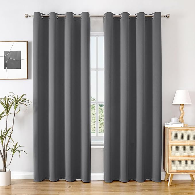 ChrisDowa Blackout Curtains for Bedroom and Living Room 84 Inches Long | 2 by ChrisDowa